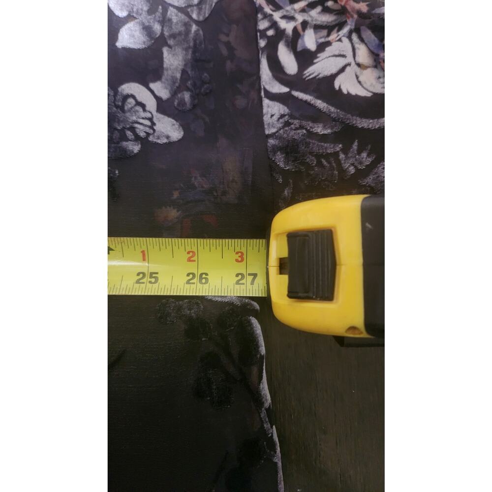 NWT Womens CITRON Silk Black Gold Pink Floral Design Short Kimono Sleeve Size 1X - Picture 6 of 9